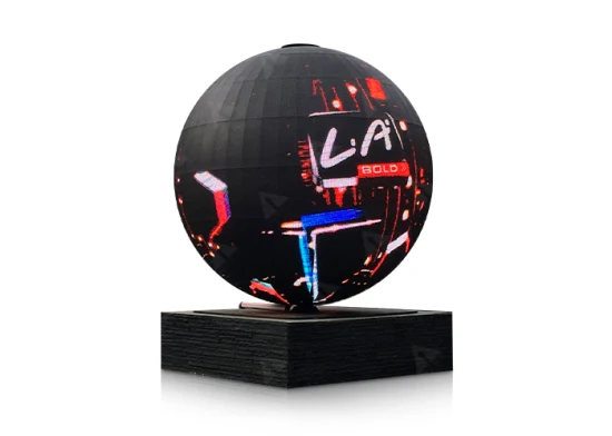 Affichage d'écran rond de boule de sphère de LED extérieure intérieure